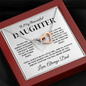 To My Beautiful Daughter - Interlocking Hearts Necklace from Dad