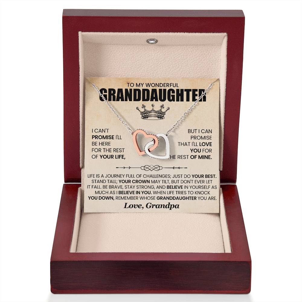 Granddaughter Necklace | Interlocking Hearts – The Perfect Gift