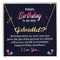 Personalized "Happy Birthday To My Wife" Name Necklace