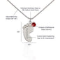 First Mother’s Day Necklace – Custom Baby Feet Charm