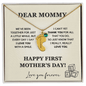 First Mother’s Day Necklace – Custom Baby Feet Charm