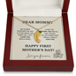 First Mother’s Day Necklace – Custom Baby Feet Charm