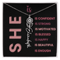She Is Necklace