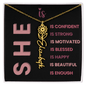 She Is Necklace
