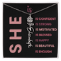 She Is Necklace
