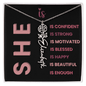 She Is Necklace
