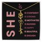 She Is Necklace