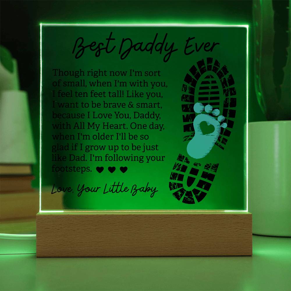 To Dad Acrylic Plaque | Best Daddy Gift
