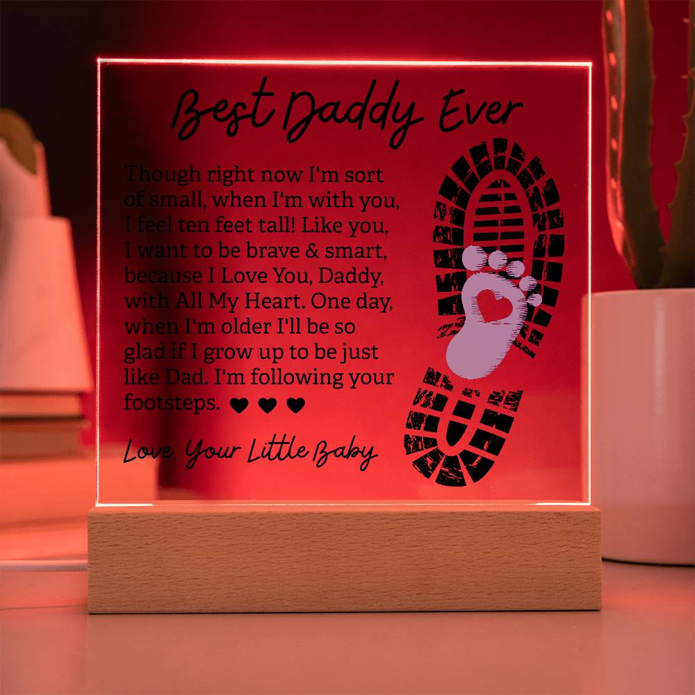 To Dad Acrylic Plaque | Best Daddy Gift