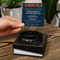 Bracelet « À Mon Fils » – Cadeau Émotionnel en Cuir