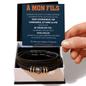 Bracelet « À Mon Fils » – Cadeau Émotionnel en Cuir