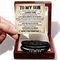 To My Son - Men's 'Love You Forever' Bracelet | Gift From Mom or Dad