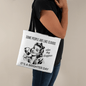 Funny Retro Tote Bag – "Some People Are Like Clouds"