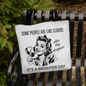Funny Retro Tote Bag – "Some People Are Like Clouds"