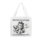 Funny Retro Tote Bag – "Some People Are Like Clouds"