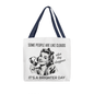 Funny Retro Tote Bag – "Some People Are Like Clouds"