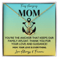 Anchor Necklace For Mom - Anchor of Our Home