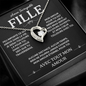 Collier A Ma Fille Forever Love