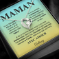 Pendentif Pour Maman - Or 14K/18K avec Zircone Cubique