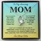 To My Amazing Mom Heart Necklace