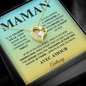 Pendentif Pour Maman - Or 14K/18K avec Zircone Cubique