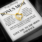 Bonus Mom heart necklace