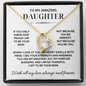 Forever Love Necklace – Heart Pendant Gift for Daughter from Mom