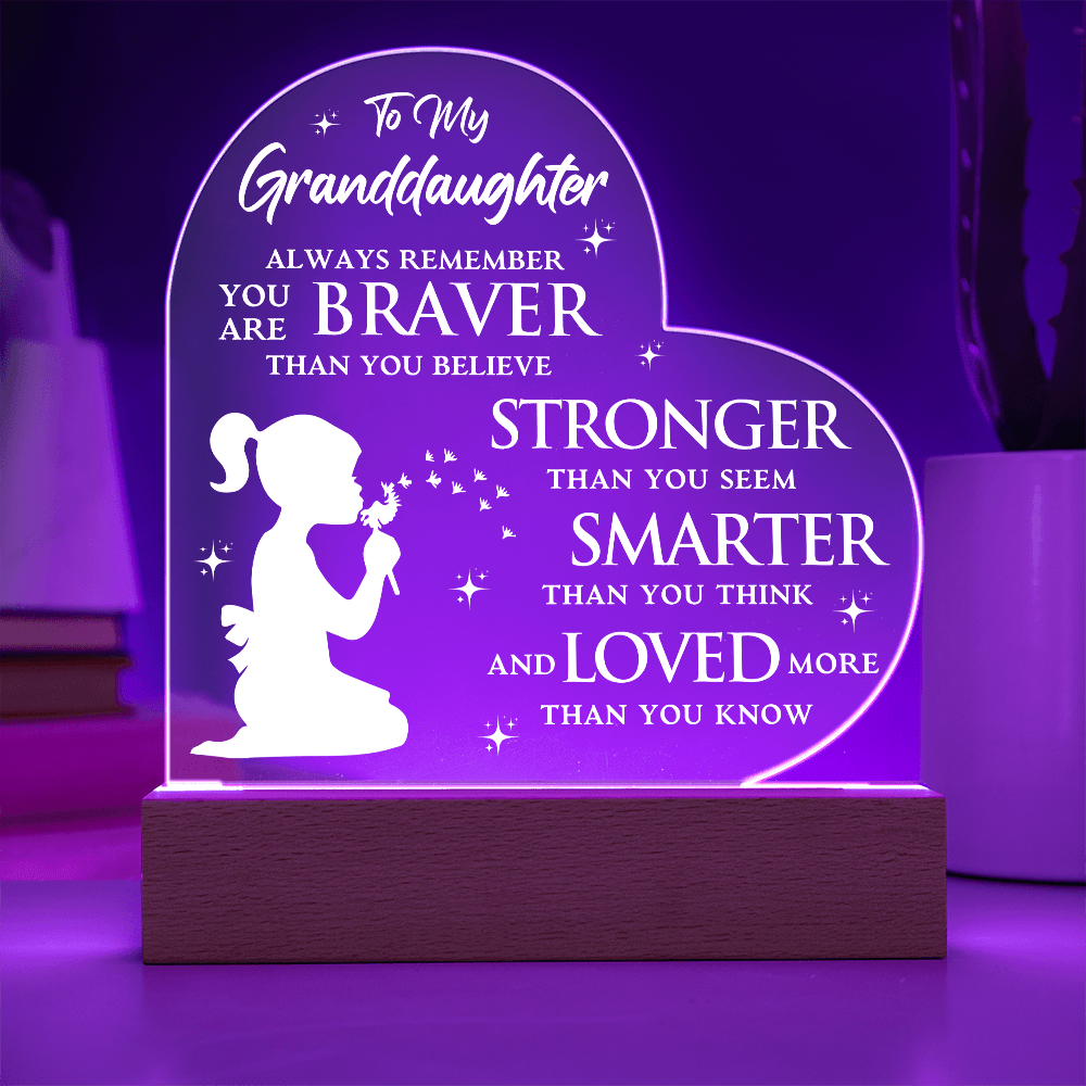 Granddaughter Acrylic Plaque - Thoughtful Gift