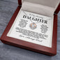 To My Daughter from Dad - Crown Pendant Necklace
