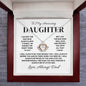 To My Daughter from Dad - Crown Pendant Necklace