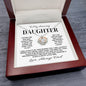 To My Daughter from Dad - Crown Pendant Necklace