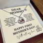 First Mother's Day Necklace – Custom Baby Feet Charm With Heart