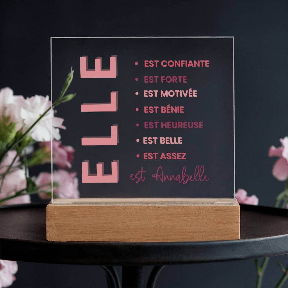 Cadeau de motivation personnalisé | Plaque personnalisée