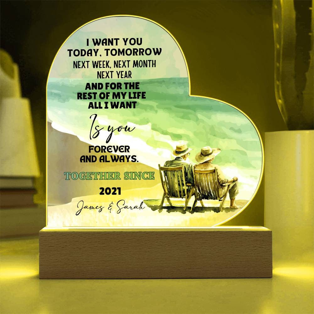 Couples Heart Plaque