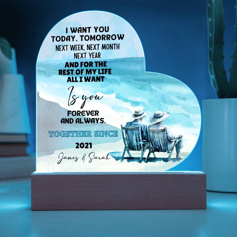 Couples Heart Plaque