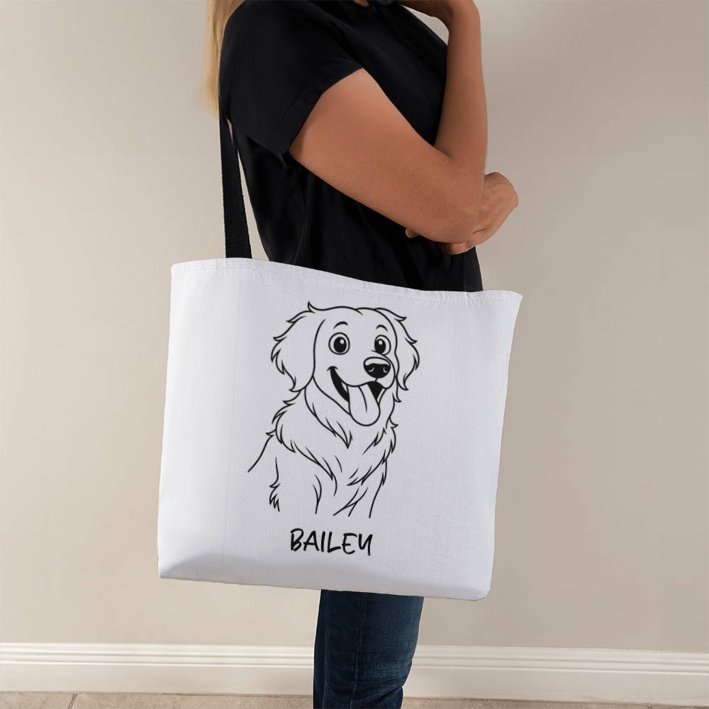 Personalized Pet Illustration Tote Bag Gift