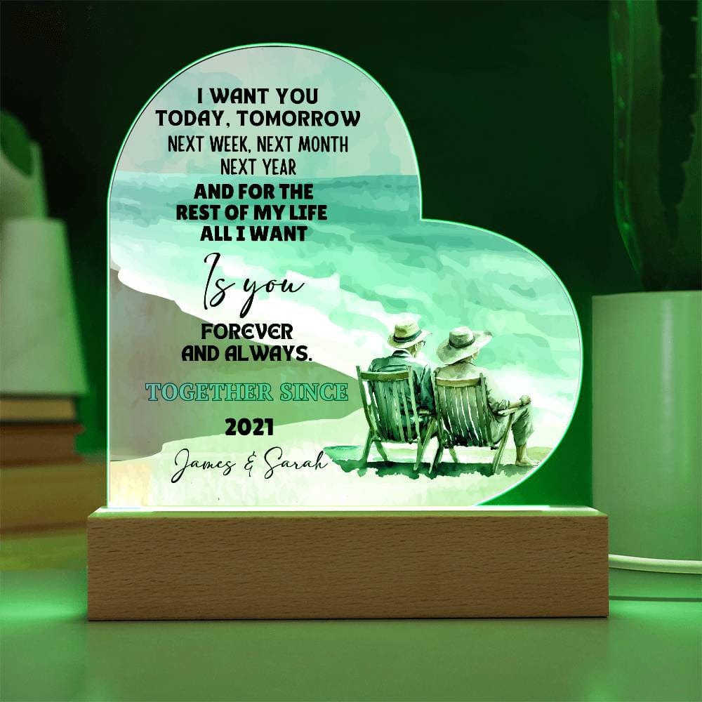 Couples Heart Plaque