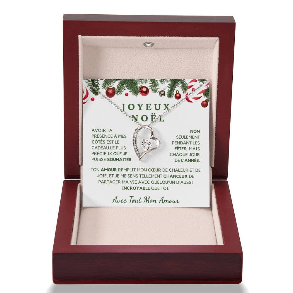 Collier Joyeux Noël – Cadeau de Noël Romantique Personnalisé pour Elle