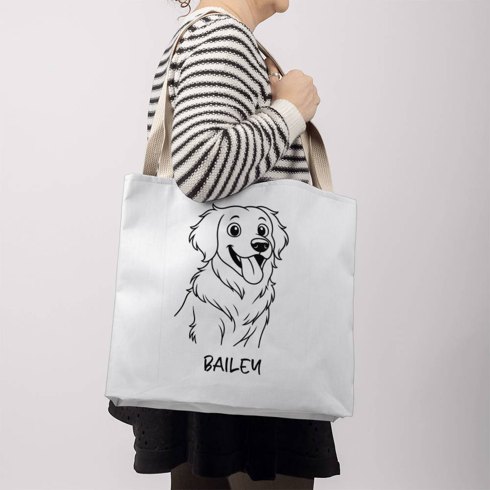 Personalized Pet Illustration Tote Bag Gift