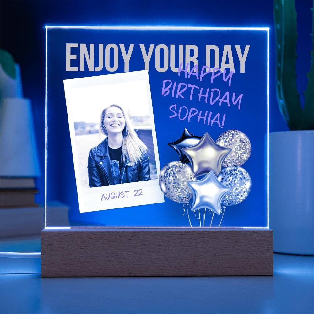 Custom Birthday Gift | Personalized Birthday Girl Acrylic Plaque