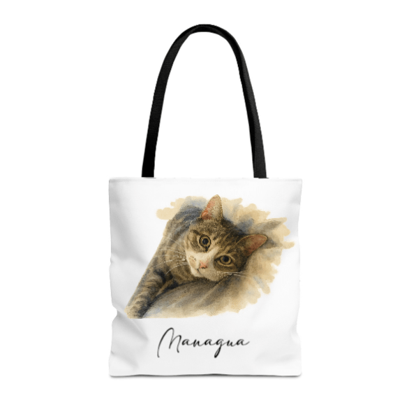 Pet Watercolor Portrait Tote Bag – Personalized