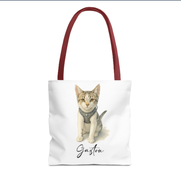 Pet Watercolor Portrait Tote Bag – Personalized