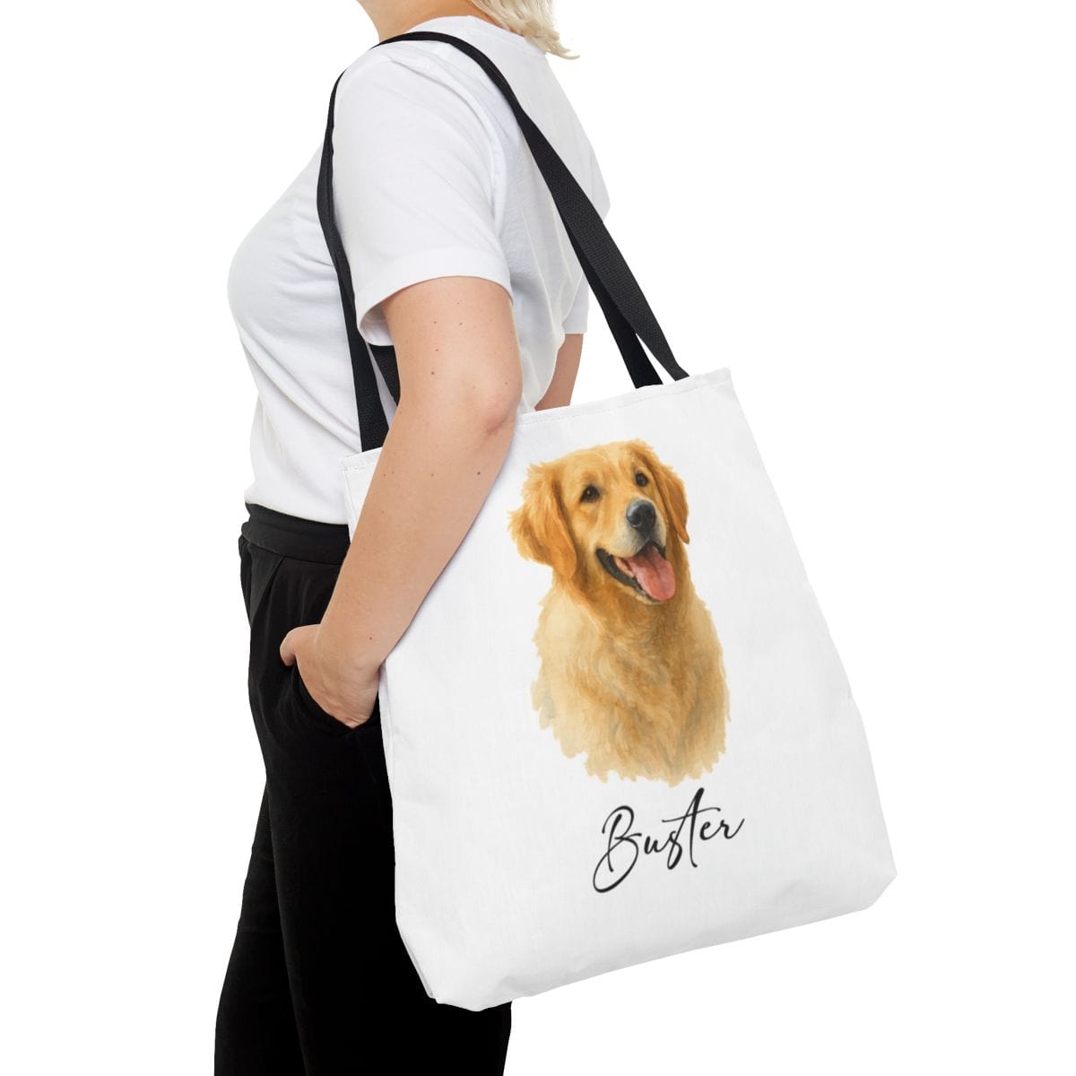 Pet Watercolor Portrait Tote Bag – Personalized