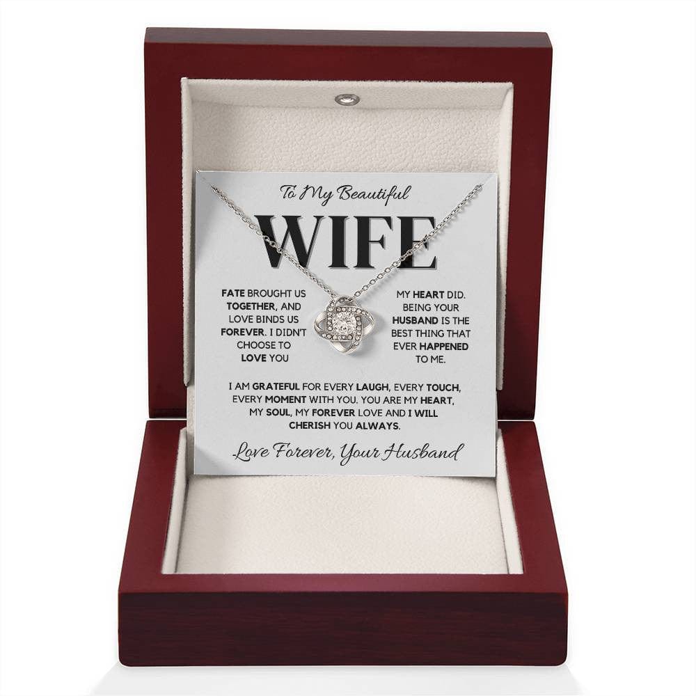 Wife Love Knot Necklace – A Timeless Symbol of Love