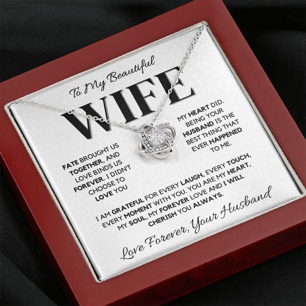 Wife Love Knot Necklace – A Timeless Symbol of Love