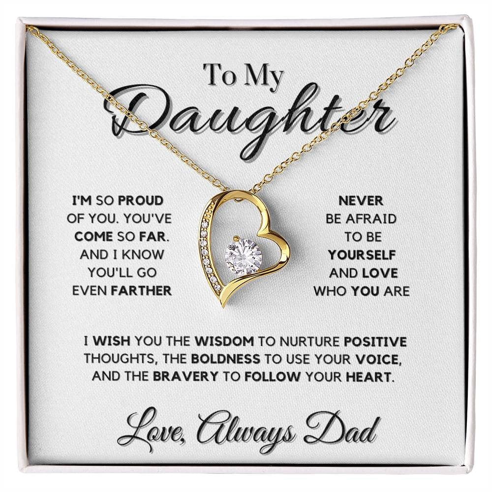 Forever Love Necklace for Daughter From Dad