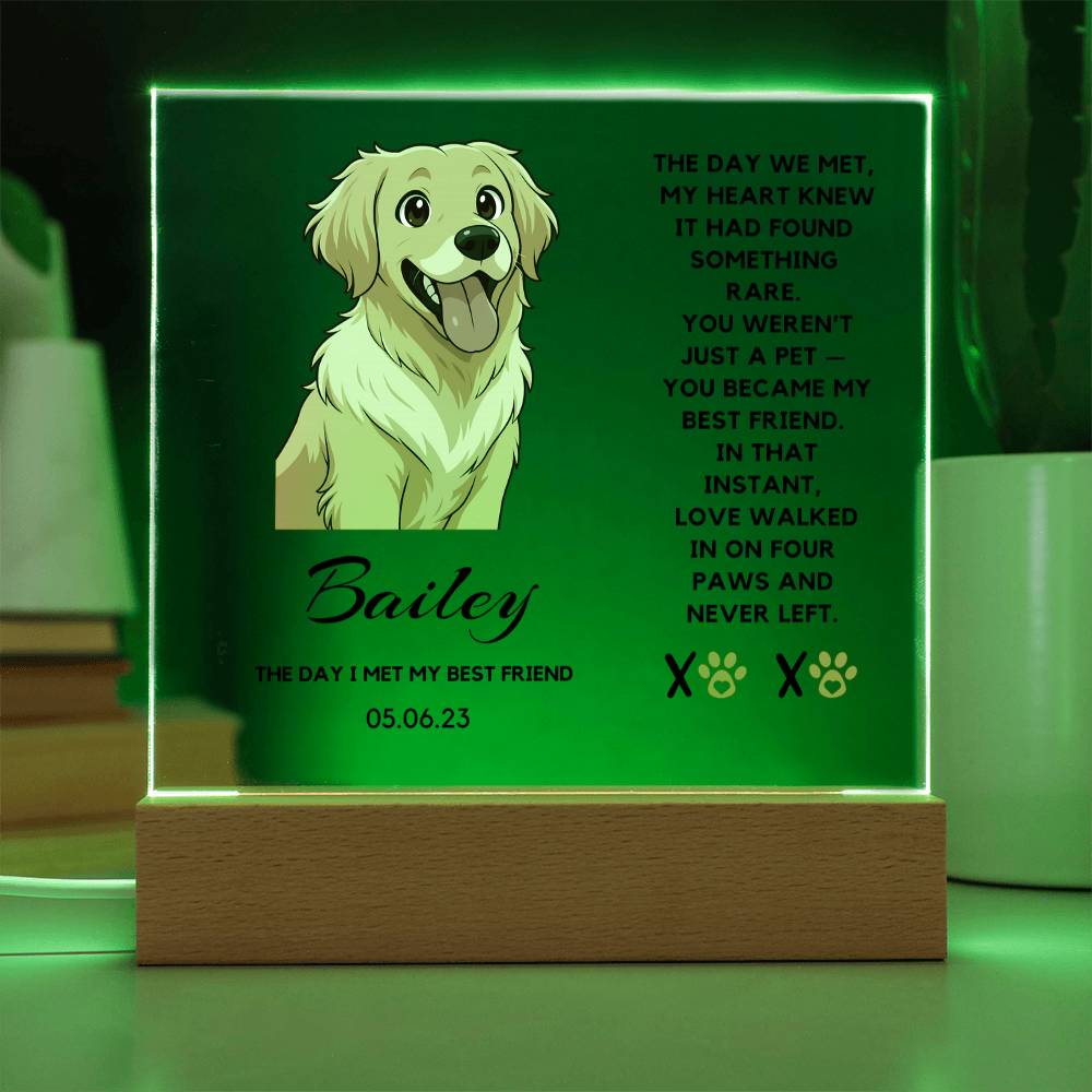 Custom Pet Anime Acrylic Plaque