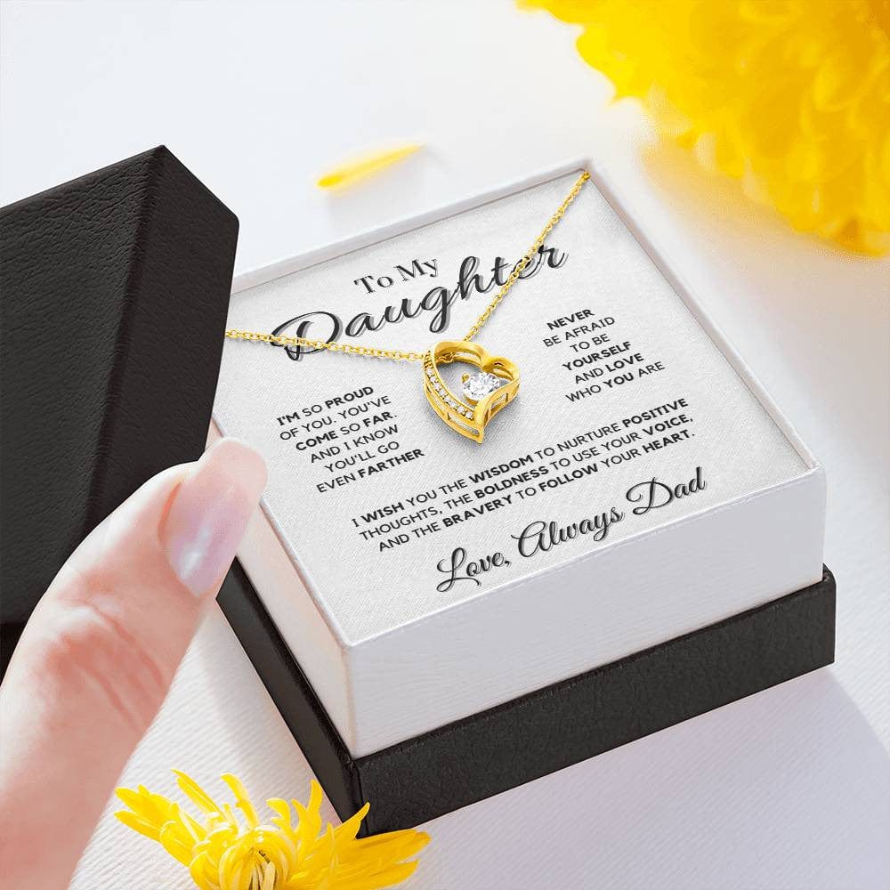 Forever Love Necklace for Daughter From Dad