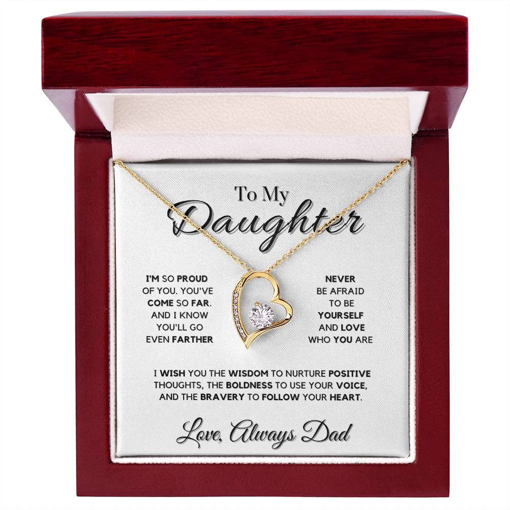 Forever Love Necklace for Daughter From Dad