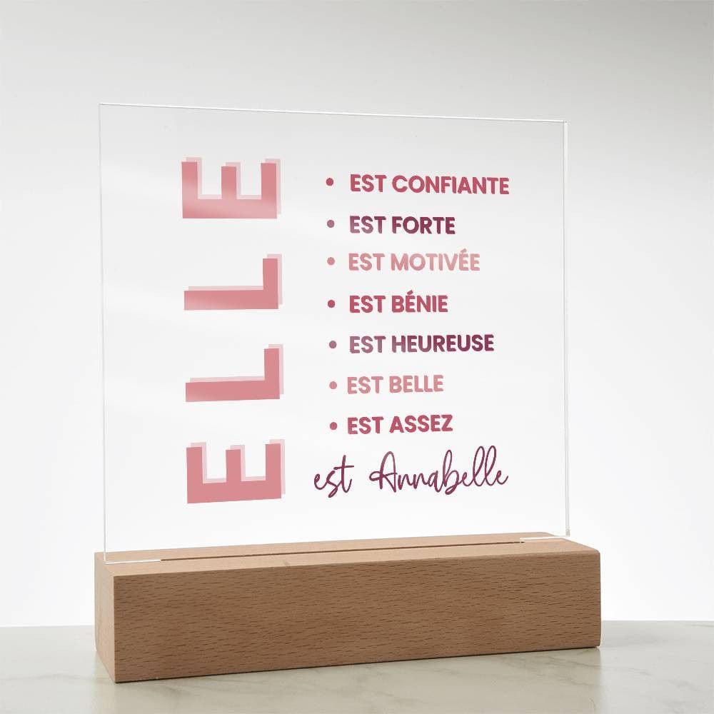 Cadeau de motivation personnalisé | Plaque personnalisée